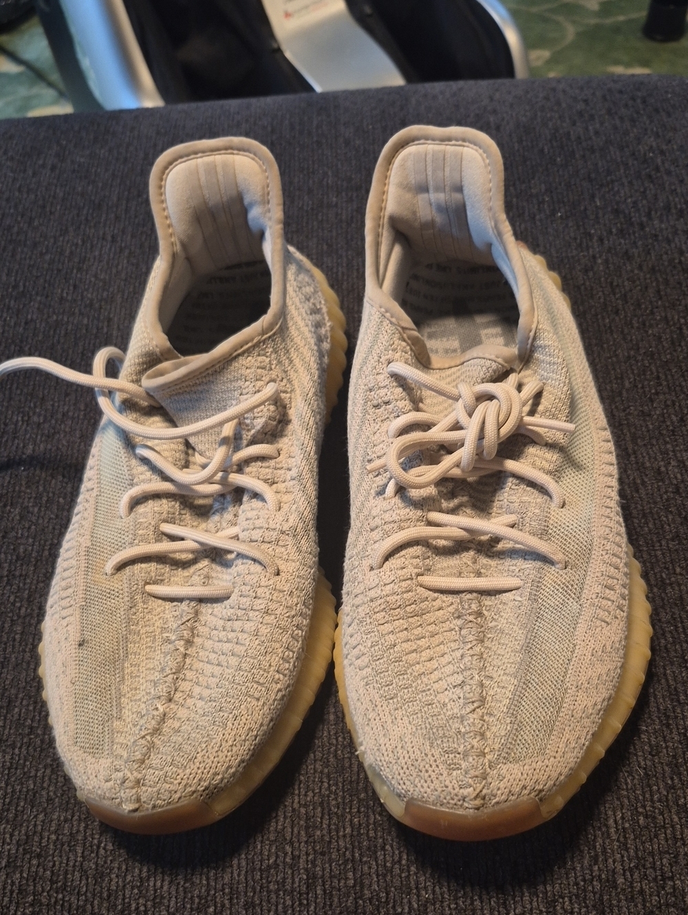 adidas Men’s Beige/Tan Yeezy-style Knit Sneakers